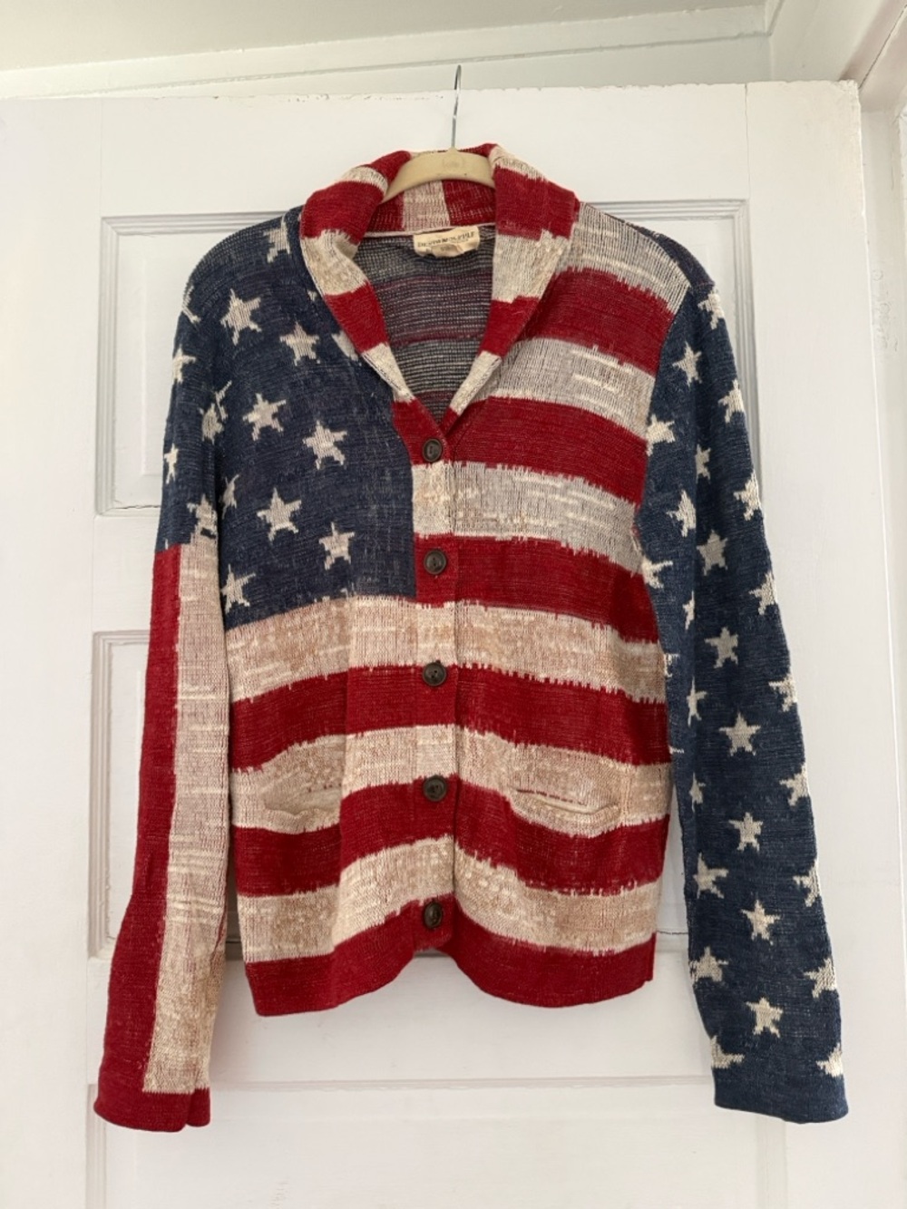 Vintage Vibes Denim & Supply Ralph Lauren American Flag Cardigan πΊπΈ - Picture 3 of 12